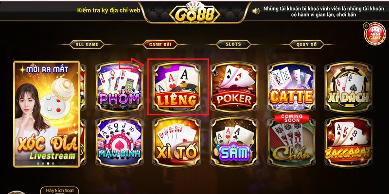 Liêng Go88 - Game bài hấp dẫn, nhập cuộc chơi ngay tại Go88